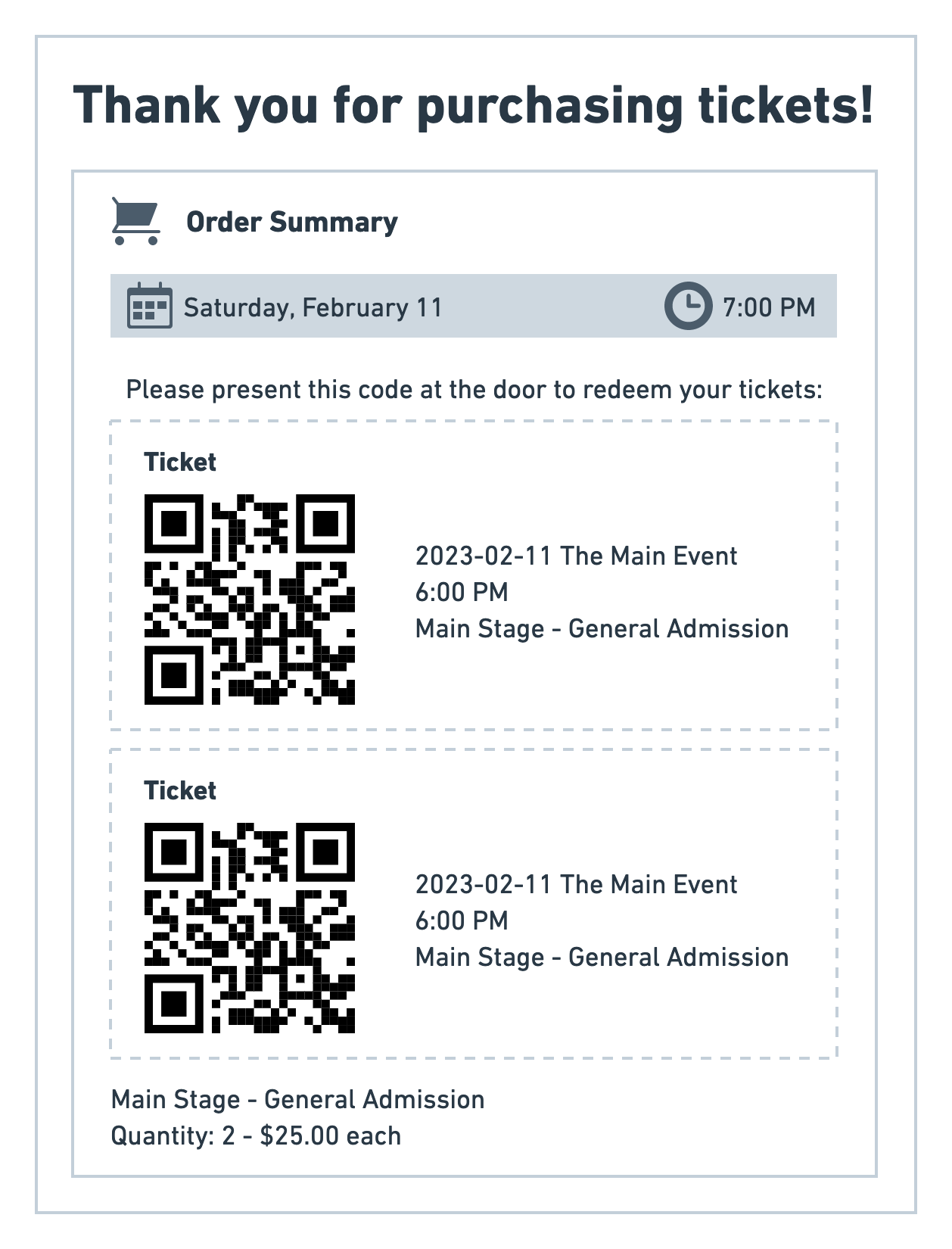 Scan Tickets Tessera